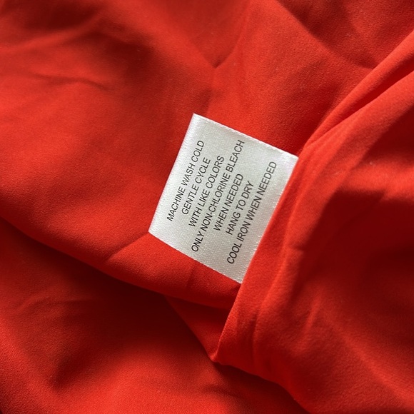 Modcloth NWT Pleasant Confidence Tie-Neck Dress Red and Blue Print Size 6 - Picture 15 of 16